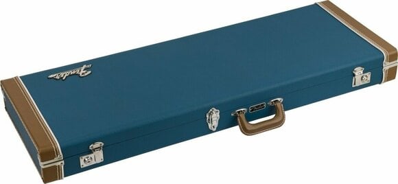 Case for Electric Guitar Fender Classic Series Wood Case Strat/Tele Lake Placid Blue Case for Electric Guitar - 2