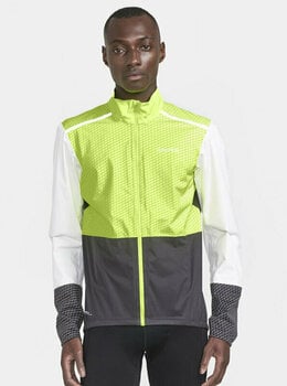 Cycling Jacket, Vest Craft ADV Bike Hydro Lumen Jacket M Flumino/Ash White S Jacket - 7