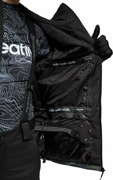 Smučarska jakna Meatfly Bang Premium SNB & Ski Jacket Green/Black L - 7