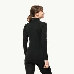 Outdoorové tričko Jack Wolfskin Alpspitze Wool L/S Hz W Black XL Tričko - 2