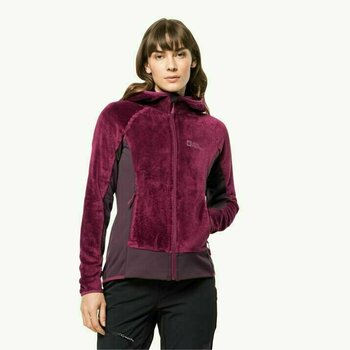 Bluza outdoorowa Jack Wolfskin Rotwand Hooded FZ W Wild Berry M Bluza outdoorowa - 3