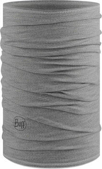 En halsduk Buff Merino Lightweight Neckwear Solid Light Grey UNI En halsduk - 2