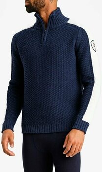 Bluzy i koszulki We Norwegians Trysil ZipUp Men Navy Blue M Sweter - 2