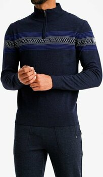 Bluzy i koszulki We Norwegians Signature ZipUp Men Navy Blue XL Sweter - 2