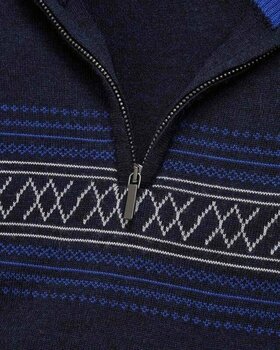 Bluzy i koszulki We Norwegians Signature ZipUp Men Navy Blue XL Sweter - 5