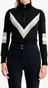 Bluzy i koszulki We Norwegians Hafjell ZipUp Women Black XS Sweter - 3