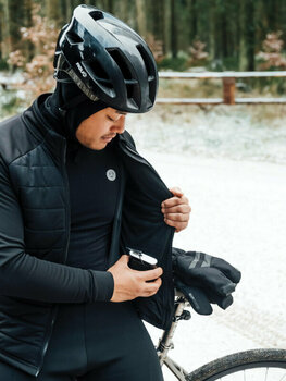 Pyöräilytakki, -liivi Agu Winter Thermo Jacket Essential Men Heated Takki Black S - 9