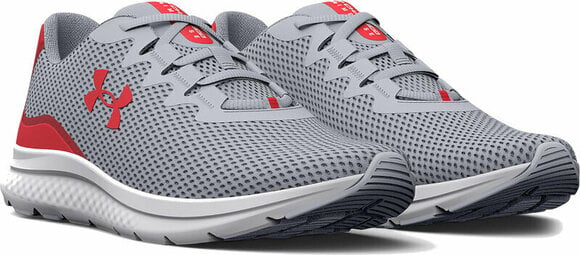 Chaussures de course sur route Under Armour UA Charged Impulse 3 Running Shoes Mod Gray/Radio Red 42 Chaussures de course sur route - 3
