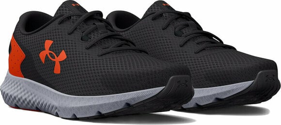 Chaussures de course sur route Under Armour UA Charged Rogue 3 Running Shoes Jet Gray/Black/Panic Orange 42,5 Chaussures de course sur route - 3