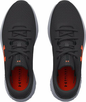 Road running shoes Under Armour UA Charged Rogue 3 Running Shoes Jet Gray/Black/Panic Orange 42,5 Road running shoes - 4