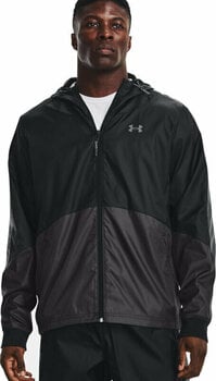 Running jacket Under Armour UA Legacy Windbreaker Jacket Black/Jet Gray XL Running jacket - 3