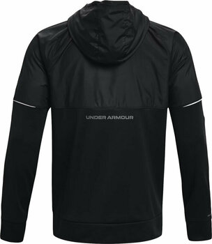 Fitness Sweatshirt Under Armour Armour Fleece Storm Full-Zip Hoodie Black/Pitch Gray M Fitness Sweatshirt - 2