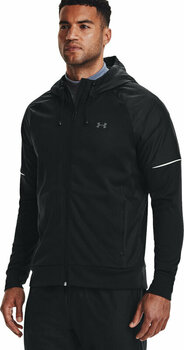 Fitness mikina Under Armour Armour Fleece Storm Full-Zip Hoodie Black/Pitch Gray M Fitness mikina - 3