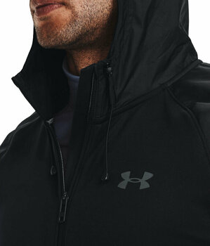 Fitness mikina Under Armour Armour Fleece Storm Full-Zip Hoodie Black/Pitch Gray M Fitness mikina - 5