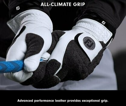 Rokavice Footjoy StaSof Winter Gloves Black/Grey L - 4
