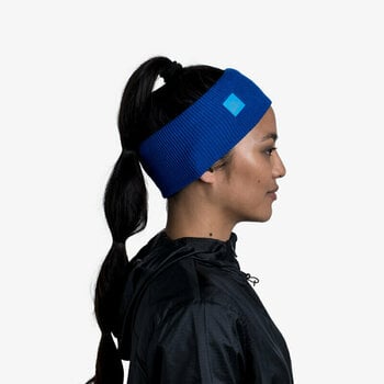 Laufstirnband
 Buff CrossKnit Headband Azure Blue UNI Laufstirnband - 3