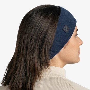 Běžecká čelenka
 Buff Merino Wide Headband Solid Denim UNI Běžecká čelenka - 4