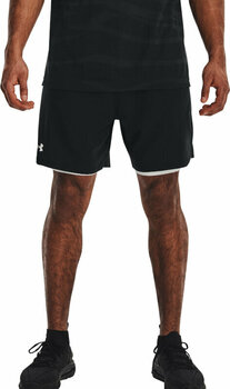 Fitness Trousers Under Armour Men's UA Vanish Woven 2-in-1 Shorts Black/White L Fitness Trousers - 3