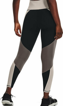 Фитнес панталон Under Armour Women's UA RUSH No-Slip Waistband Ankle Leggings Black/Ghost Gray S Фитнес панталон - 4