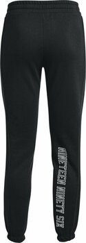 Fitness nohavice Under Armour Women's UA Rival Fleece Pants Black/White XS Fitness nohavice - 2