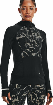 Koszulka do biegania z długim rękawem
 Under Armour Women's UA OutRun The Cold Hooded Half Zip Black/Black/Reflective Koszulka do biegania z długim rękawem - 3