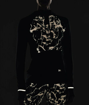 Koszulka do biegania z długim rękawem
 Under Armour Women's UA OutRun The Cold Hooded Half Zip Black/Black/Reflective Koszulka do biegania z długim rękawem - 7