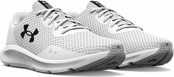 Calçado de corrida de estrada Under Armour Women's UA Charged Pursuit 3 Running Shoes White/Halo Gray 36,5 Calçado de corrida de estrada - 3