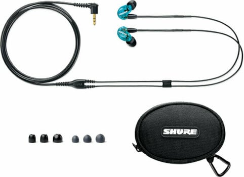 Slúchadlá za uši Shure SE215-SPE-EFS Blue - 4