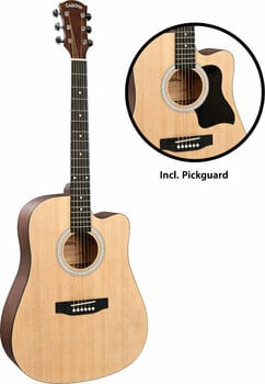 Guitarra dreadnought Cascha CGA110 Natural - 4