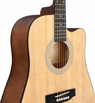 Guitarra dreadnought Cascha CGA110 Natural - 9