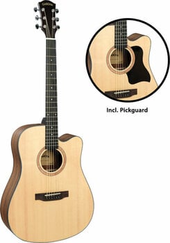 Akoestische gitaar Cascha CGA300 Natural - 4
