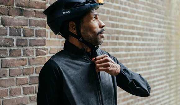 Pyöräilytakki, -liivi Agu Storm Breaker Rain Jacket Essential Men Takki Black M - 12