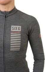 Odzież kolarska / koszulka Agu Merino LS III SIX6 Women Koszulka Black S - 4