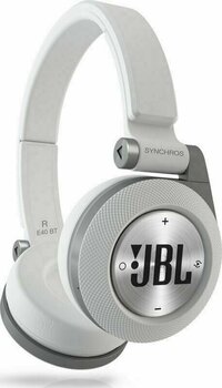 Trådlösa on-ear-hörlurar JBL Synchros E40BT White - 6