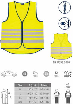 Biciklistička jakna, prsluk Abus Lumino Reflex Vest Yellow L Prsluk - 3
