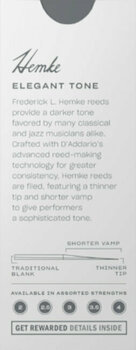 Тръстикова пластинка за тенор саксофон Rico Hemke 3.5 Тръстикова пластинка за тенор саксофон - 3