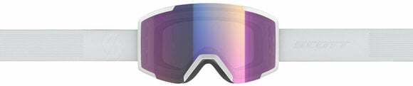 Ski Goggles Scott Shield Mineral White/Enhancer Teal Chrome Ski Goggles - 2