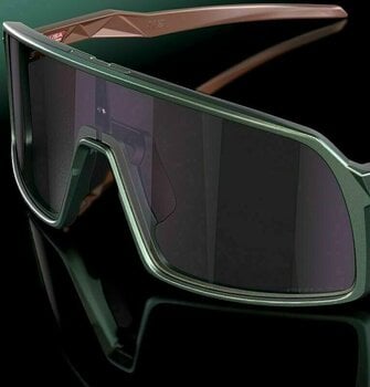 Okulary rowerowe Oakley Sutro 94069737 Matte Silver Blue Colors/Prizm Grey Okulary rowerowe - 5