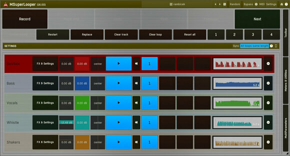 Software de estúdio de instrumentos VST MELDA MSuperLooper (Produto digital) - 3