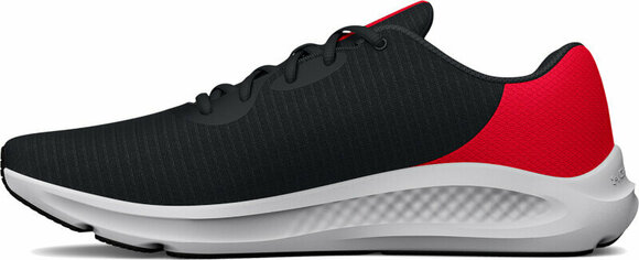 Weghardloopschoenen Under Armour UA Charged Pursuit 3 Tech Running Shoes Black/Radio Red 42 Weghardloopschoenen - 2