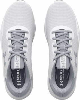 Weghardloopschoenen Under Armour UA Charged Pursuit 3 Tech Running Shoes White/Mod Gray 42,5 Weghardloopschoenen - 4