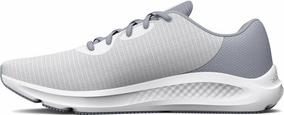 Weghardloopschoenen Under Armour UA Charged Pursuit 3 Tech Running Shoes White/Mod Gray 43 Weghardloopschoenen - 2