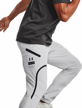 Fitness spodnie Under Armour UA Unstoppable Cargo Pants Halo Gray/Black S Fitness spodnie - 5