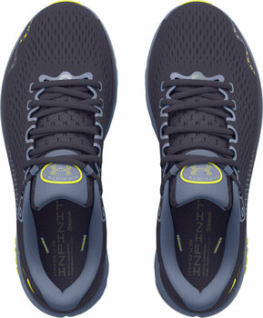 Løbesko til vej og asfalt Under Armour Men's UA HOVR Infinite 4 Running Shoes Tempered Steel/Aurora Purple/Yellow Ray 42,5 Løbesko til vej og asfalt - 4