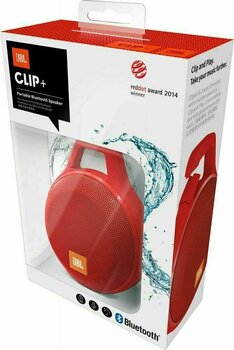 Prenosný reproduktor JBL Clip+ Red - 6