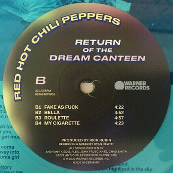 Vinyl Record Red Hot Chili Peppers - Return Of The Dream Canteen (Curacao Vinyl) (2 LP) - 5