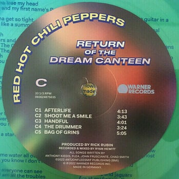Vinyl Record Red Hot Chili Peppers - Return Of The Dream Canteen (Curacao Vinyl) (2 LP) - 6