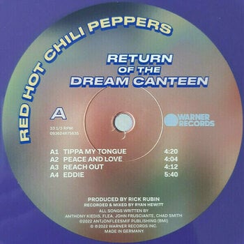 Hanglemez Red Hot Chili Peppers - Return Of The Dream Canteen (Purple Vinyl) (2 LP) - 3