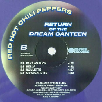 Płyta winylowa Red Hot Chili Peppers - Return Of The Dream Canteen (Purple Vinyl) (2 LP) - 4