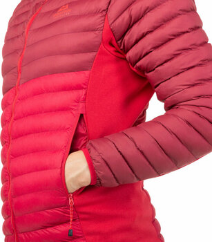 Udendørs jakke Mountain Equipment Particle Hooded Womens Jacket Capsicum/Tibetan Red 8 Udendørs jakke - 5